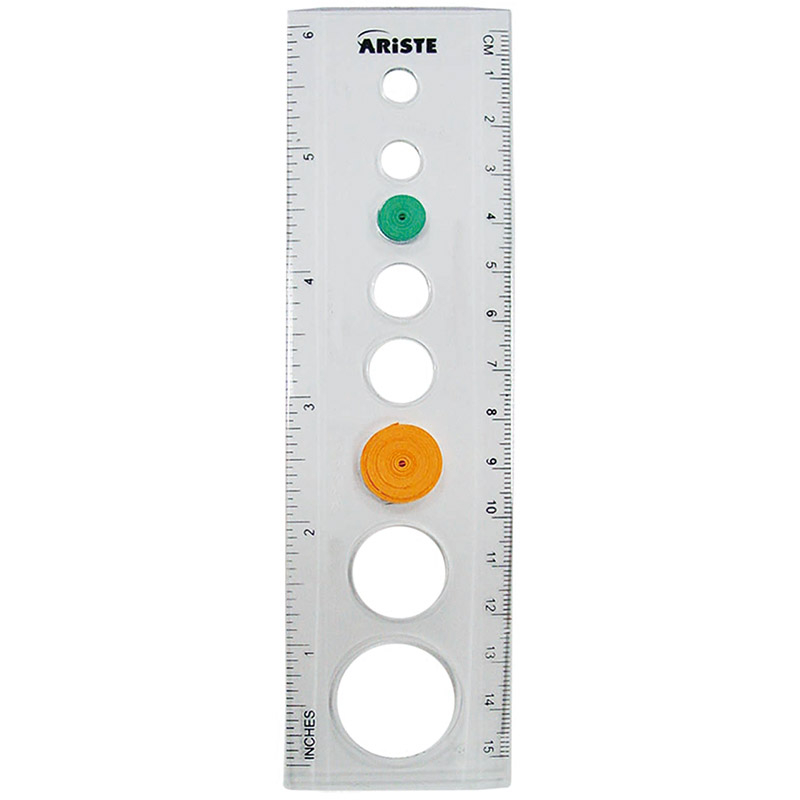 26223 15 cm straight 2 sided-measuring plastic office circle size ruler for kids