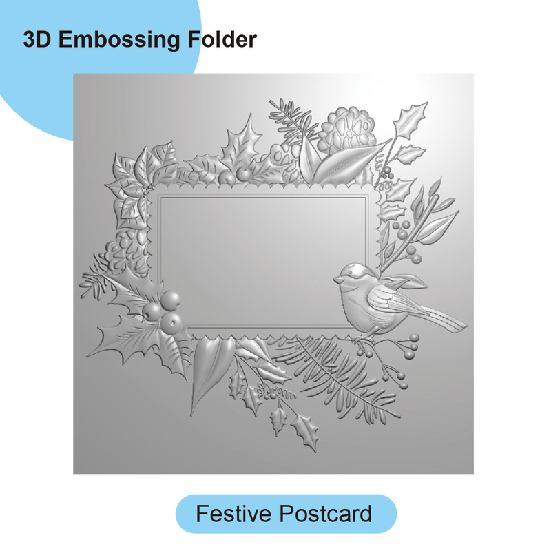 EF20240307-23_3D Embossing Folder for Card Making_Festive Postcard