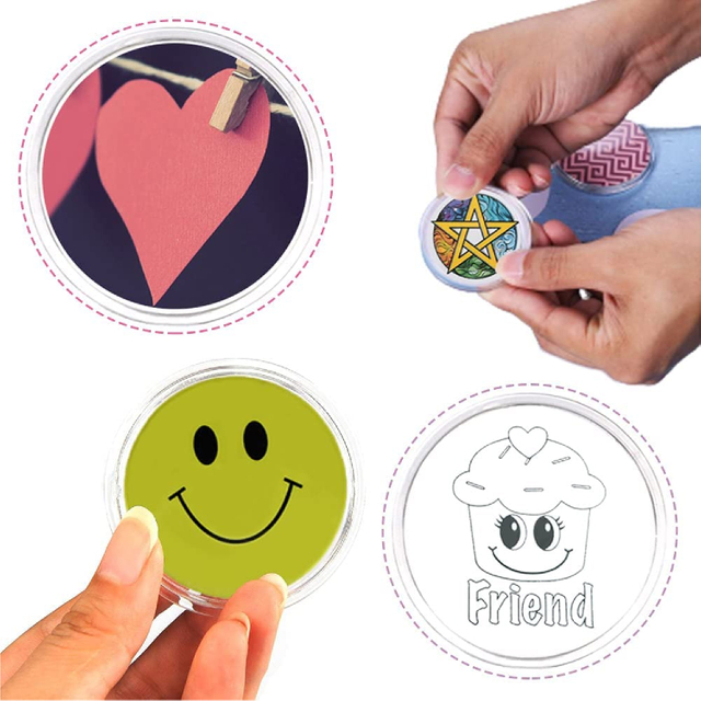21905 Acrylic Design blank plastic button badge