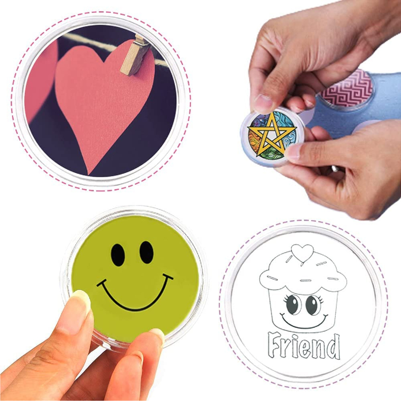 21905 Acrylic Design blank plastic button badge