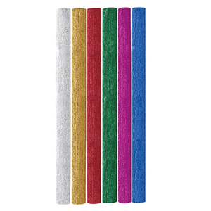 27833 Crepe paper 6 rolls,Metallic color 