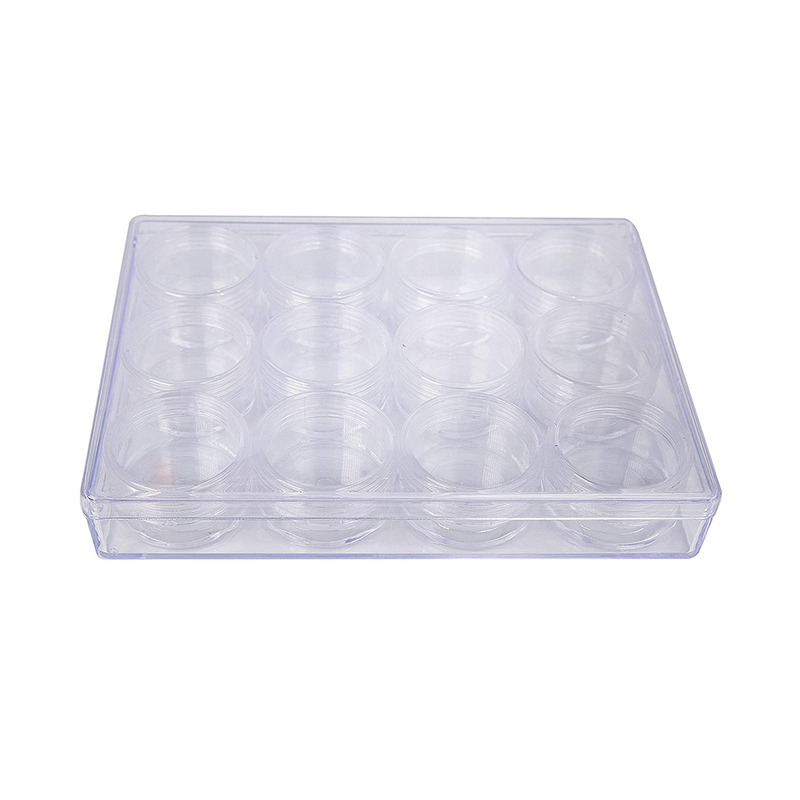 21813 Clear Plastic Storage System with 12 inner boxes