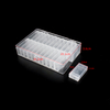 21836 Clear Plastic Hard Bead Container 24 inner boxes