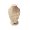 67001B 3-D Burlap Decorative Mannequin Bust Jewelry Stand